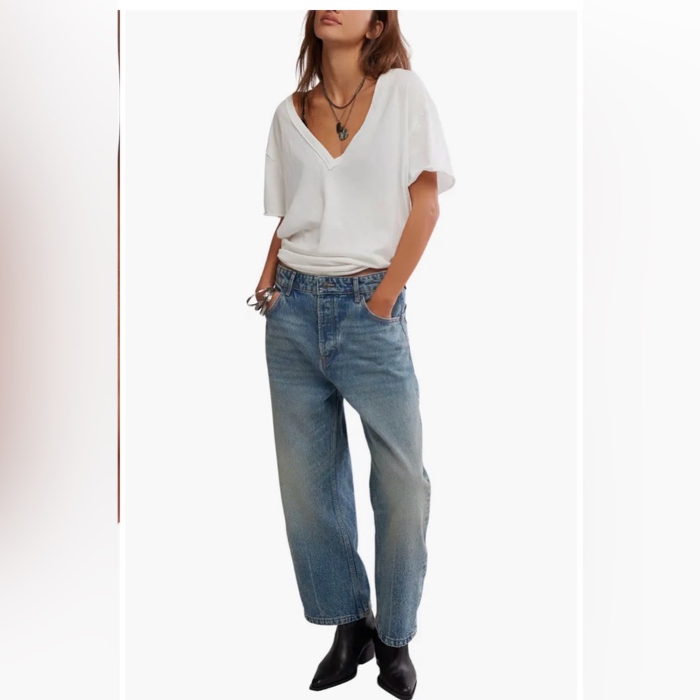 We The Free Light Blue Boyfriend Jeans